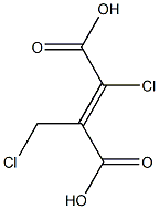 2-CHLORO-3-(CHLOROMETHYL)-2-BUTENEDIOICACID Struktur