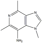 7-AMINO-1,4,6-TRIMETHYLIMIDAZO(4,5-C)PYRIDINE Struktur