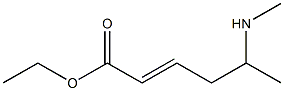 ETHYL5-(N-METHYLAMINO)HEX-2-ENOATE Struktur