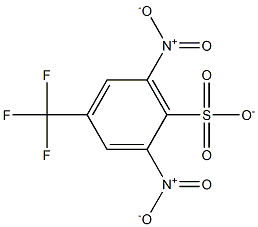 4-TRIFLUOROMETHYL-2,6-DINITROBENZENESULPHONATE Struktur