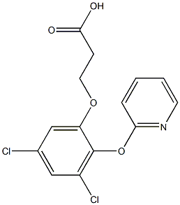 3,5-DICHLORO-2-PYRIDYLOXYPHENOXYPROPANOICACID Struktur