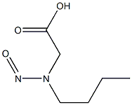 N-BUTYL-N-(CARBOXYMETHYL)NITROSAMINE Struktur