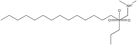 CETYLDIMETHYLAMMONIUMPROPANESULPHONATE Struktur