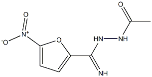 N'-ACETYL-5-NITRO-FUROHYDRAZIDEIMIDE Struktur