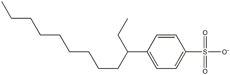 3-PHENYLDODECANE-PARA-SULPHONATE Struktur