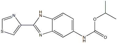 5-BENZIMIDAZOLECARBAMICACID,2-(4-THIAZOLYL)-,ISOPROPYL. Struktur