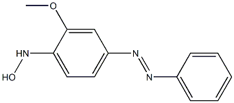 HYDROXYLAMINE,N-(2-METHOXY-4-(PHENYLAZO)PHENYL)- Struktur