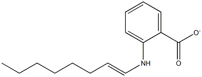 HEPTYLIDENEMETHYLANTHRANILATE Struktur