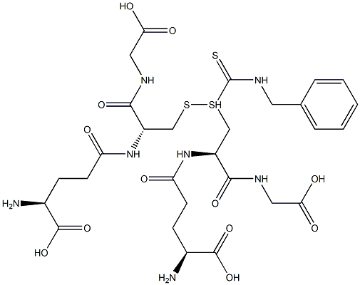 S-(N-BENZYLTHIOCARBAMOYL)-L-GLUTATHIONE Struktur