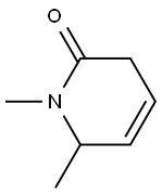 N-METHYL-6-METHYL-3,6-DIHYDRO-2-PYRIDONE Struktur