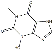 1-METHYL-3-HYDROXYXANTHINE Struktur