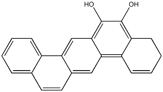 3S,4S-DIHYDROXY-3,4-DIHYDRODIBENZ(A,H)ANTHRACENE Struktur