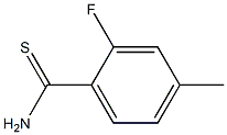 2-FLUORO-4-METHYL-THIOBENZAMIDE Struktur