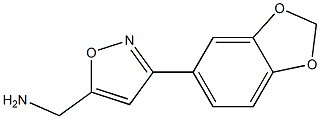 (3-Benzo[1,3]dioxol-5-yl-isoxazol-5-yl)methylamine Struktur