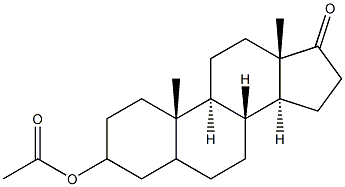 Androstan-3-ol-17-one-3-acetate Struktur