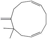 (1Z,5E)-8,8-dimethyl-9-methylidene-cycloundeca-1,5-diene Struktur