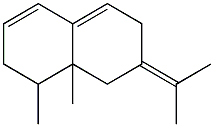 1,8a-dimethyl-7-propan-2-ylidene-1,2,6,8-tetrahydronaphthalene Struktur