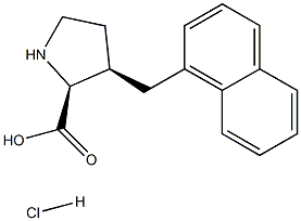 (R)-gamma-(1-naphthalenylmethyl)-L-proline hydrochloride Struktur