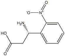 (S)-3-Amino-3-(2-nitro-phenyl)-propanoic acid Struktur