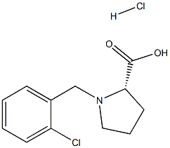 (S)-alpha-(2-chloro-benzyl)-proline hydrochloride Struktur