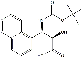 N-Boc-(2R,3R)-3-Amino-2-hydroxy-3-naphthalen-1-yl-propanoic acid Struktur