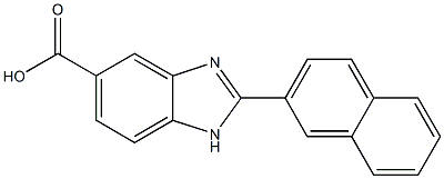 2-Naphthalen-2-yl-1H-benzimidazole-5-carboxylic acid Struktur