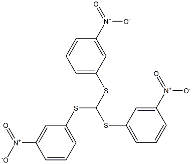 tris(3-nitrophenylthio)methane Struktur