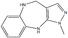 3-Methyl-3,4,9,10-tetrahydro-2,3,4,9-tetraaza-benzo[f]azulene Struktur