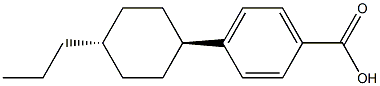 4-(trans-4-propylcyclohexyl)benzoic acid Struktur