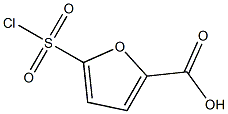 5-(chlorosulfonyl)-2-Furancarboxylic acid Struktur