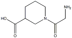 1-(2-Amino-acetyl)piperidine-3-carboxylic acid Struktur