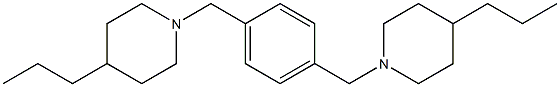 2,5-Bis-(4-propyl-piperidin-1-ylmethyl)-benzene- Struktur