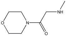 2-Methylamino-1-morpholin-4-yl-ethanone Struktur