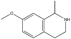 7-Methoxy-1-methyl-1,2,3,4-tetrahydro-isoquinolin- Struktur