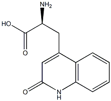 DL-3-(1,2-Dihydro-2-oxo-quinoline-4-yl)alanine Struktur