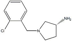 (3R)-1-(2-chlorobenzyl)pyrrolidin-3-amine Struktur