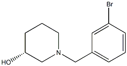 (3R)-1-(3-bromobenzyl)piperidin-3-ol Struktur