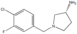 (3R)-1-(4-chloro-3-fluorobenzyl)pyrrolidin-3-amine Struktur