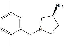 (3S)-1-(2,5-dimethylbenzyl)pyrrolidin-3-amine Struktur