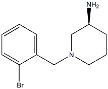 (3S)-1-(2-bromobenzyl)piperidin-3-amine Struktur