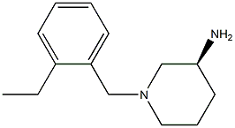 (3S)-1-(2-ethylbenzyl)piperidin-3-amine Struktur