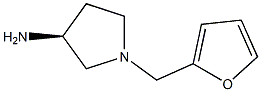 (3S)-1-(furan-2-ylmethyl)pyrrolidin-3-amine Struktur