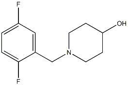 1-(2,5-difluorobenzyl)piperidin-4-ol Struktur