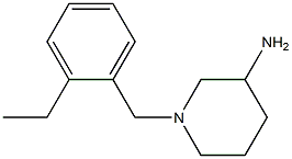 1-(2-ethylbenzyl)piperidin-3-amine Struktur