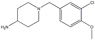 1-(3-chloro-4-methoxybenzyl)piperidin-4-amine Struktur