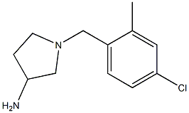 1-(4-chloro-2-methylbenzyl)pyrrolidin-3-amine Struktur