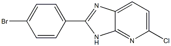 2-(4-bromophenyl)-5-chloro-3H-imidazo[4,5-b]pyridine Struktur