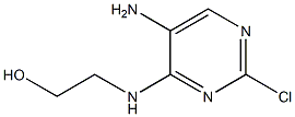 2-[(5-amino-2-chloropyrimidin-4-yl)amino]ethanol Struktur