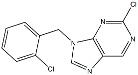 2-chloro-9-(2-chlorobenzyl)-9H-purine Struktur