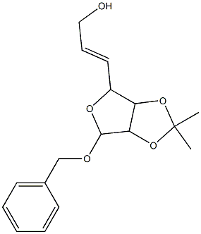 3-(6-Benzyloxy-2,2-dimethyl-tetrahydro-furo[3,4-d][1,3]dioxol-4-yl)-prop-2-en-1-ol Struktur